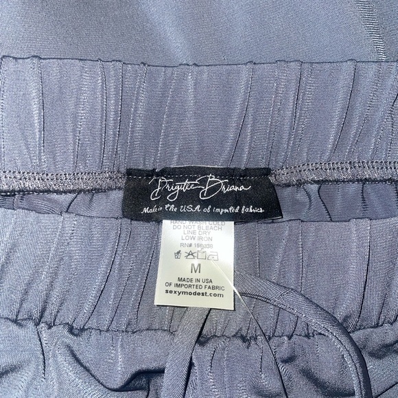 Brigitte Brianna Gray Casual Street Joggers NWT Size M - Picture 4 of 5